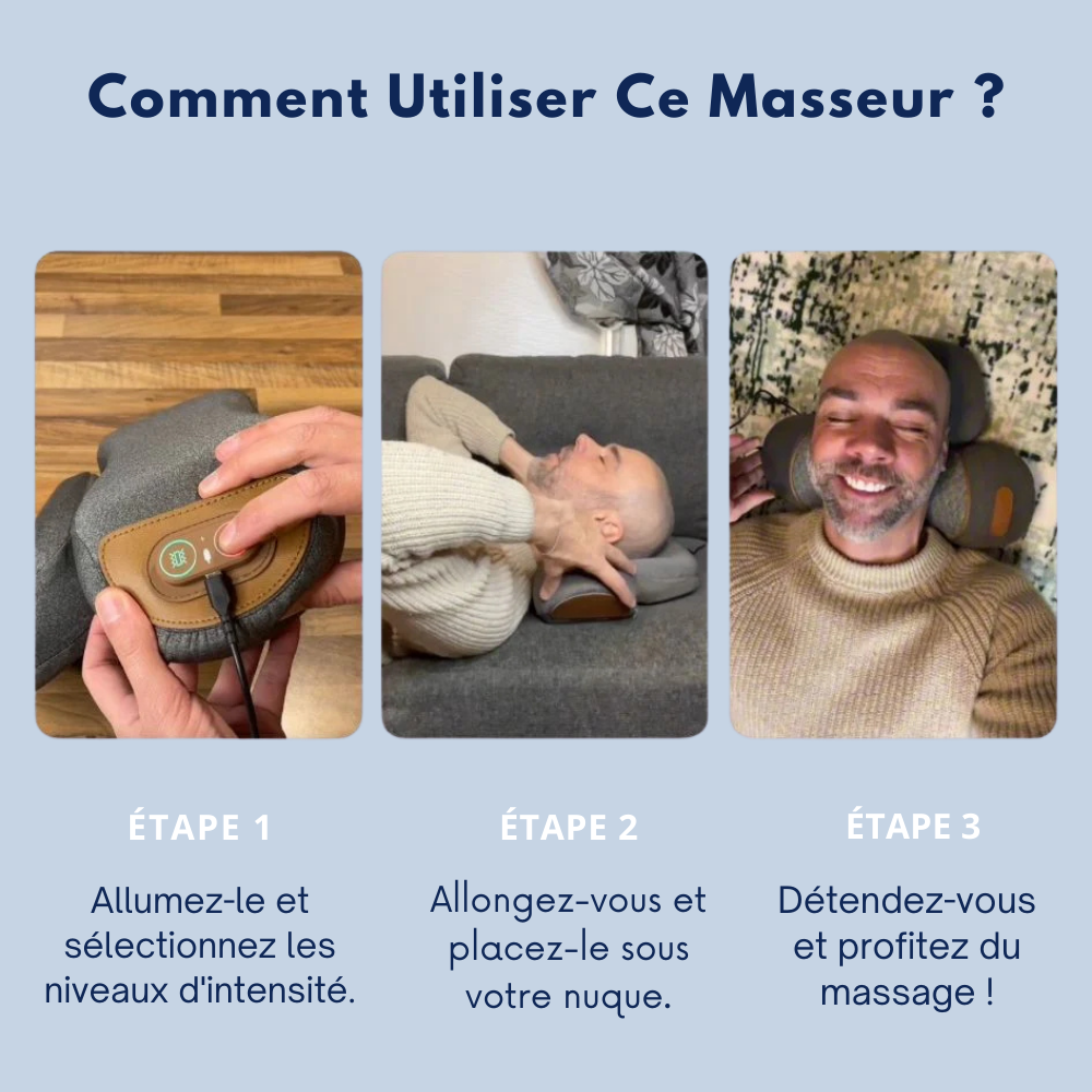 Oreiller massant 3 en 1