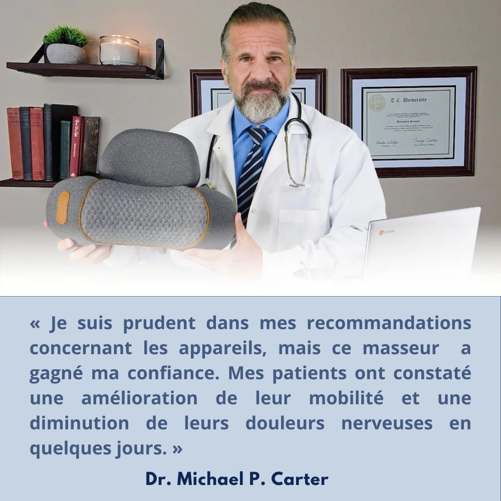 Oreiller massant 3 en 1